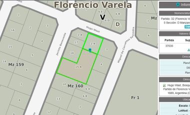 CASA A REFACCIONAR SOBRE LOTE DE 1200 M2 BOSQUES