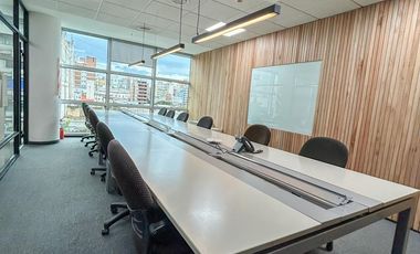 Oficina en alquiler temporario - Amoblada - 10 puestos + sala de reunión + privado