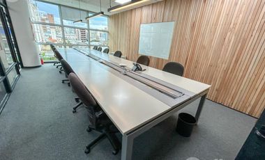 Oficina en alquiler temporario - Amoblada - 10 puestos + sala de reunión + privado