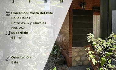 Casa con dos habitaciones en Costa del Este - Calle Dalias e/ Av. 3 y Los Claveles al 257