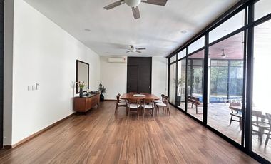 HERMOSA CASA EN RENTA AMUEBLADA EN MERIDA RESIDENCIAL ALLEGRA