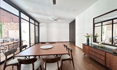 HERMOSA CASA EN RENTA AMUEBLADA EN MERIDA RESIDENCIAL ALLEGRA