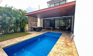 HERMOSA CASA EN RENTA AMUEBLADA EN MERIDA RESIDENCIAL ALLEGRA