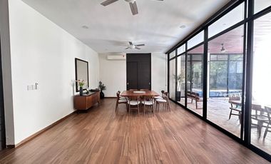 HERMOSA CASA EN RENTA AMUEBLADA EN MERIDA RESIDENCIAL ALLEGRA