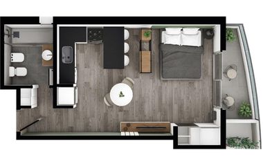 Departamento monoambiente - Sargento Cabral 900  - San Lorenzo - Santa Fe | Venta