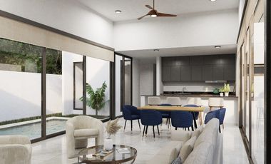 CASA EN VENTA DE UNA PLANTA EN SERENA, SANTA FE, MERIDA, YUCATAN