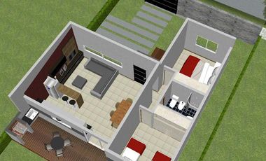 Casa a estrenar 2 dormitorios en Barrio La Raquela. Apto credito!
