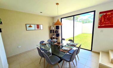Casa en privada con áreas verdes en Conkal, Mérida
