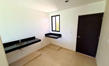 Casa en privada con áreas verdes en Conkal, Mérida