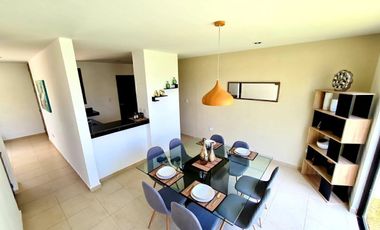 Casa en privada con áreas verdes en Conkal, Mérida