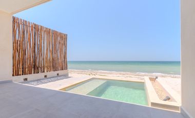 Casas en venta, Mérida, playa Telchac Puerto, frente al mar