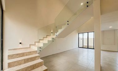 Casa en Conkal con 3 habitaciones, en privada con amenidades.