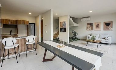 Casa en Conkal con 3 habitaciones, en privada con amenidades.