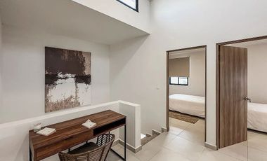 Casa en Conkal con 3 habitaciones, en privada con amenidades.