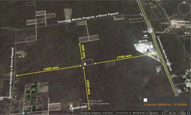 Lotes en venta en KOMCHEN cerca Carretera Progreso-Mérida