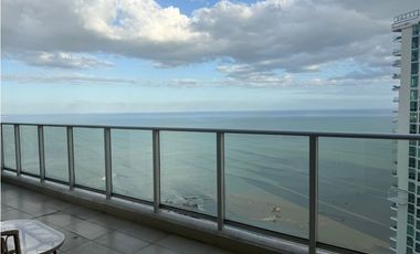 ALQUILO APARTAMENTO EN PUNTA PACIFICA, 2 RECAMARAS, AMOBLADO.