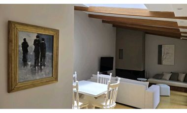 ARRIENDO APARTAMENTO 120m2  AMOBLADO + ESTUDIO + BALCON  CHICO (103)