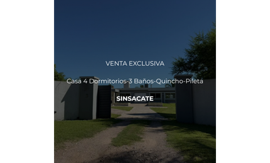 VENTA – CASA 4 DORMITORIOS - SINSACATE