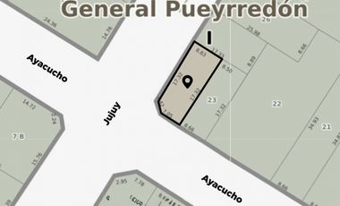 Jujuy y Ayacucho Lote + Vivienda en esquina