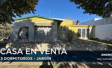 CASA EN VENTA 2 DORMITORIOS EN ANDINO