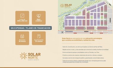 VENTA LOTE  BARRIO ABIERTO SOLAR NORTE