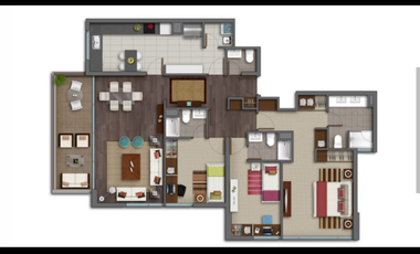 ARRIENDO DEPARTAMENTO 3HAB 4BA VITACURA