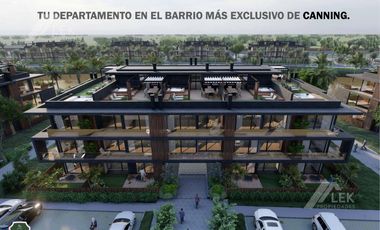 Departamento 3 ambientes VENTA, Barrio  Saint Thomas Sur, CANNING, JARDIN