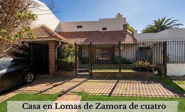 VENTA CASA  4 AMBIENTES CON PARQUE LOMAS DE ZAMORA