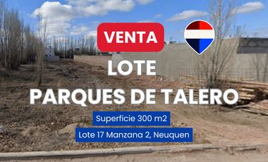 VENTA LOTE BARRIO PARQUES DE TALERO