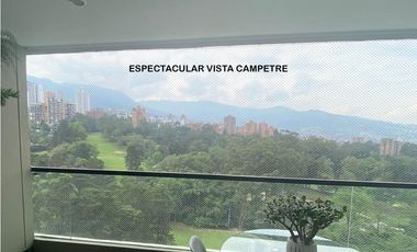 Venta apartamento Medellín poblado piso alto campestre completa