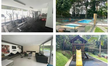 Venta apartamento Medellín poblado piso alto campestre completa