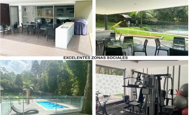 Venta apartamento Medellín poblado piso alto campestre completa