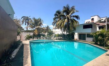 Departamento en renta en Veracruz  amueblado con 3 Hab. Conjunto Riviera del Río