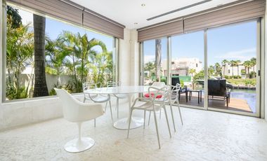 Casa de lujo en Renta Puerto Cancun Canales de 4 recamaras Amueblada en Cancun