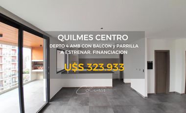 Departamento en Quilmes Centro 4 AMB con Balcón Terraza y Parrilla