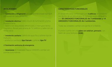 Departamento con parrilla propia y piscina en complejo cerrado