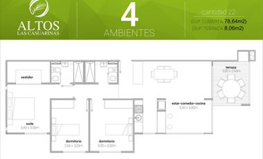 Departamento - Loma Verde 3 ambientes con balcón Parrilla en Complejo cerrado