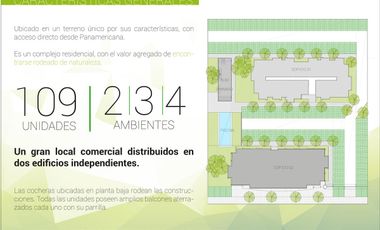 Departamento - Loma Verde 3 ambientes con balcón Parrilla en Complejo cerrado