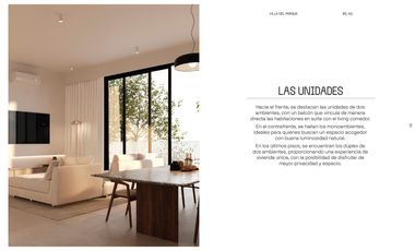 Departamento 2 ambientes en construcción balcón grande con lavadero, baño y toilette.