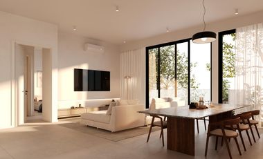 Departamento 2 ambientes en construcción balcón grande con lavadero, baño y toilette.