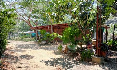 lote con casa de madera