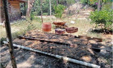 lote con casa de madera