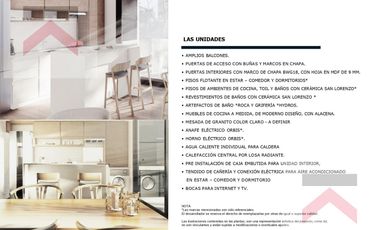 Espectacular departamento de 2 amb a estrenar, con terraza propia y cochera!