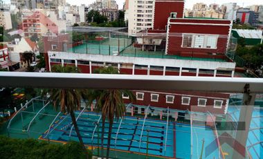 ALQUILER ANUAL Departamento 1 ambiente amplio 30m APTO PROFESIONAL con balcón y parrilla Caballito