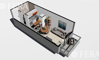 Venta de Departamento 1 ambiente con balcón en  Wilde