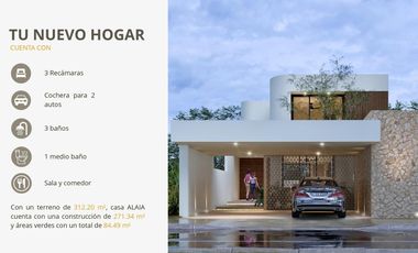 Casa en venta en Conkal Yucatan en privada residencial
