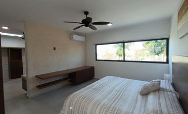CASA EN RENTA AMUEBLADA AL NORTE DE MÉRIDA  CHOLUL  PRIVADA LUNARE
