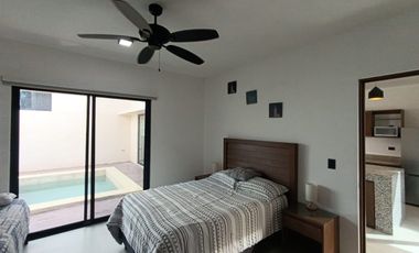 CASA EN RENTA AMUEBLADA AL NORTE DE MÉRIDA  CHOLUL  PRIVADA LUNARE