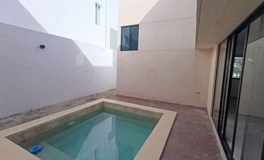 CASA EN RENTA AMUEBLADA AL NORTE DE MÉRIDA  CHOLUL  PRIVADA LUNARE