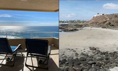 Renta Condominio frente al mar en Rosarito Calafia a 35 Min Garita San Isidro